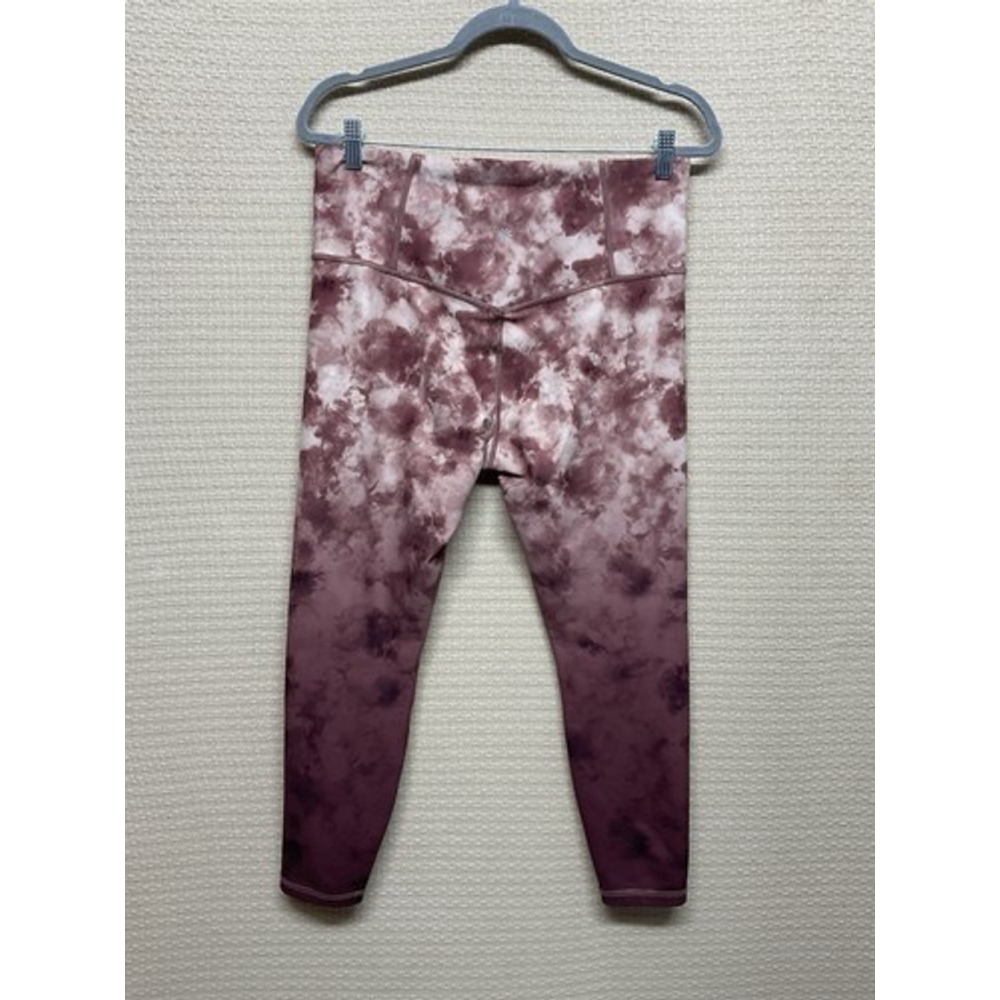 NWOT Athleta Elation Printed 7/8 Tight YogaGym Leggings Women Size L Pink/Maroon - Picture 8 of 11